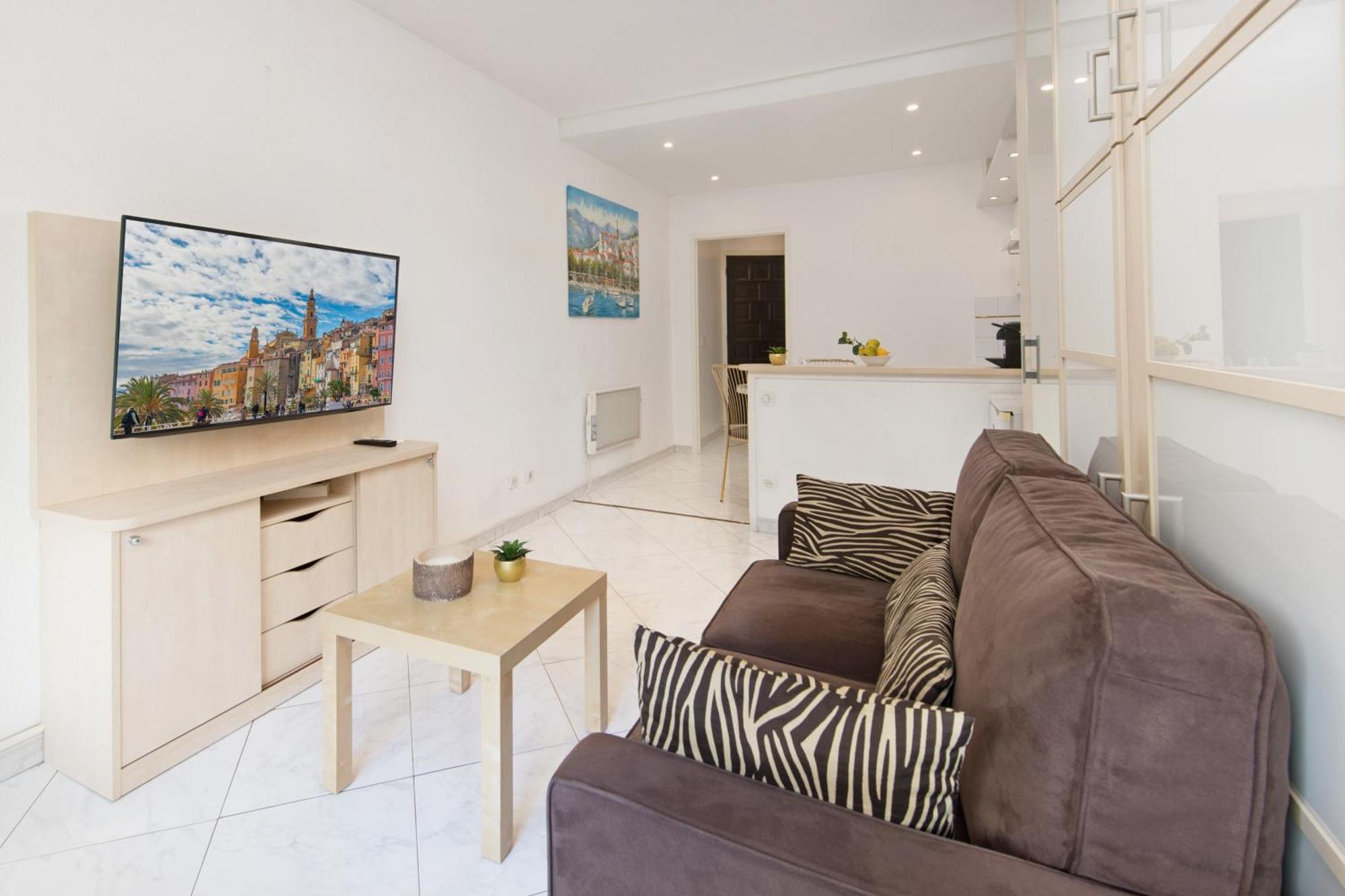 Cosy Studio - Residence Front De Mer - Menton Eksteriør billede